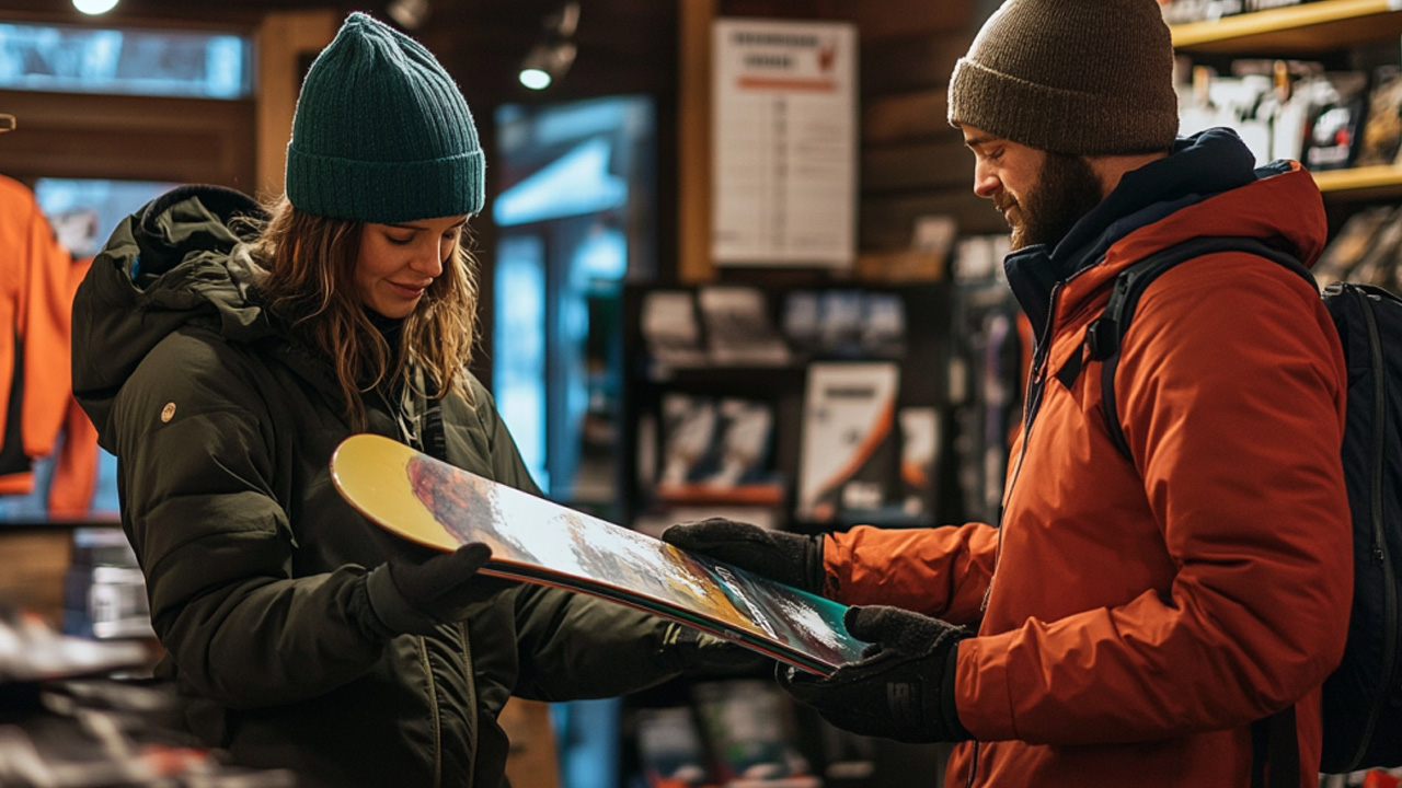 Ad lander snowboard rental